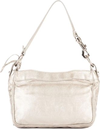 Balenciaga Borsa a spalla Hip metallizzata - Argento