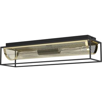 Eglo Eglo - Plafoniera Vintage Nohales Acciaio Nero 2 Luci E27