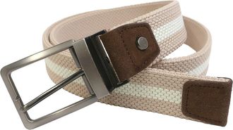 Boconi Reversible Stretch Woven Belt in Khaki/Ivory at Nordstrom Rack, Size 44