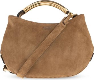 Moschino Handle Me Bag - Dames - Handtassen - Bruin - ONE Size - Katoen - Tassen