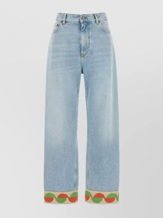 Valentino Garavani denim wide-leg trousers