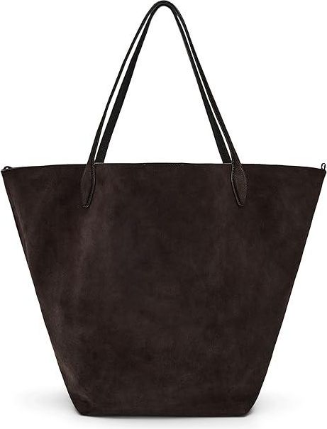 Oversized Soft Grain Shopper - Suede Shoulder Womens Handbags Dark Carob, Leather/Suede