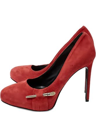 Loriblu 110mm suede pumps - Red