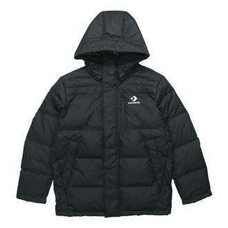 Converse Mens Converse Outdoor With Down Feather Jacket Black 10019321-A02