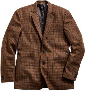 Billy Reid Archie Wool Houndstooth Check Jacket in Brown Multi at Nordstrom, Size 44