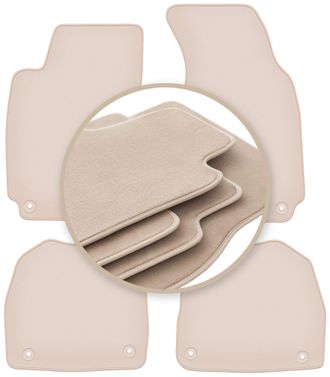 OEM Alfombrillas Beige Premium Para: Skoda Superb I Sed&aacute;n 2001-2008