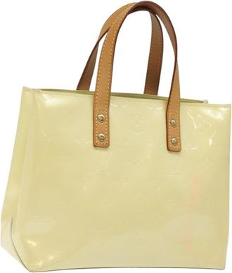 Louis Vuitton Reade Monogram Vernis Beige Patent_Leather Handbag (Pre-Owned)