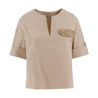 Antonelli Blouses, female, Beige, Size: 3XL Beatrice Blouse