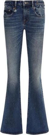 R13 Flare Jeans met Medium Taille - Dames - Bootcut Jeans - Blauw - W29 - Katoen - Jeans
