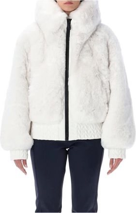 Goldbergh Goldbergh, Jassen, Dames, Wit, S, Leer, Indira Ski Jacket