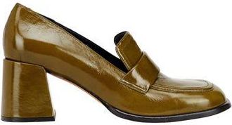8 by YOOX PATENT LEATHER HEELED LOAFER