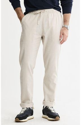 J.A.C.H.S. Linen Blend Drawstring Pants in Stone at Nordstrom, Size Xx-Large