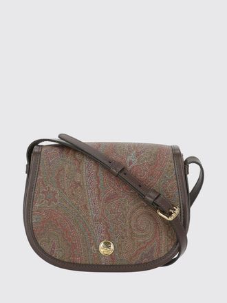 Etro Mini borsa a tracolla in cotone spalmato con stampa Paisley
