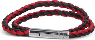 Tod's Bracciale Intrecciato in pelle - Rosso
