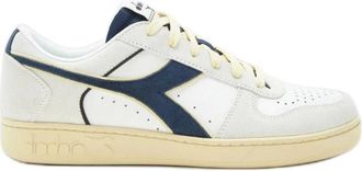 Diadora Blauwe Su&egrave;de Low Top Magic Basket - Heren - Sneakers - Veelkleurig - 45 1/2 EU - Su&egrave;de - Schoenen