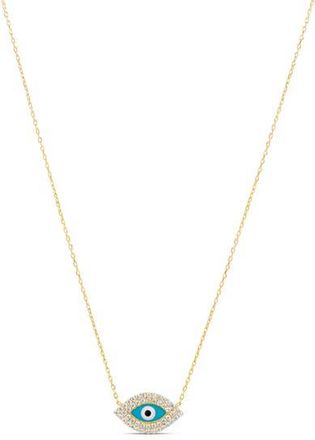 SHYMI Evil Eye Pendant Necklace in Gold at Nordstrom, Size 16