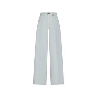 Haikure Bethany Short Length Twill 45 - Dames - Loose Fit Jeans - Blauw - W28 - Katoen - Jeans