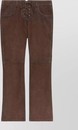 Isabel Marant vanel suede leather trousers