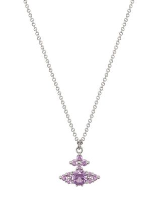 Vivienne Westwood Feodorita Crystal-embellished orb Necklace - Purple - One Size