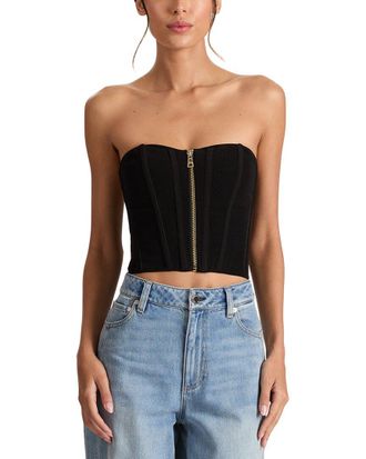 Alice & Olivia Alice + Olivia Tasha Zip Front Corset