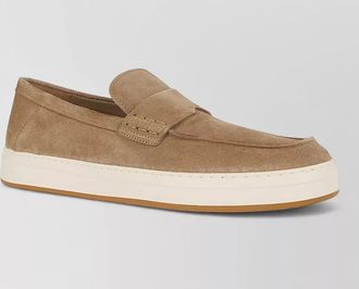 Hogan 1980s tech line suede moccasin loafers