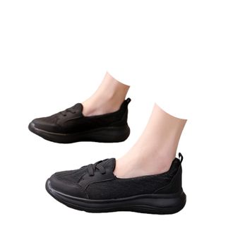 Generic Orthopedic Shoes for Women 2026 Wide Width Soft Sole Mesh Cushion Sole Comfortbale Wedge Sneakers Breathable Slip On Arch Support Non-Slip Shoes Knit 