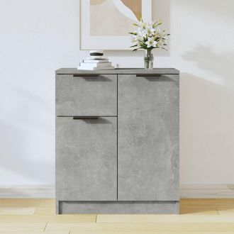 vidaXL Vidaxl - Aparador De Madera Contrachapada Gris Hormig&oacute;n 60x30x70 Cm