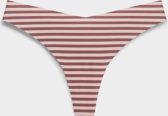 Miiyu Womens Dense laser-cut thong Recycled nylon