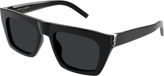 Saint Laurent SL M131 001 Mens Sunglasses Black Size 52 - Free RX Lenses - Free RX Lenses