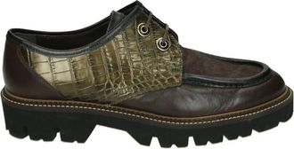 Pertini 252W33037 Geveterde Schoen - Dames - Veterschoenen - Bruin - 39 EU - Leer - Schoenen