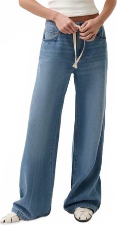 Pistola Denim Jadyn Mid Rise Drawstring Palazzo Jean In Expanse