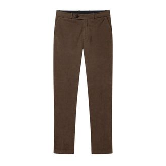 Roberto Ricci Design Slim Fit Chino - Heren - Broeken - Bruin - Maat: L