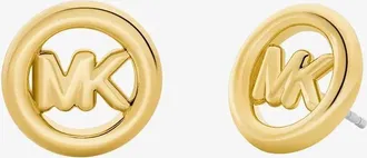 Michael Kors Small Logo Charm Stud Earrings