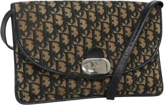 Dior Pre-owned Cross Body Bags, female, Multicolor, Size: ONE SIZE Pre-owned Vintage Canvas Shoulder Bag