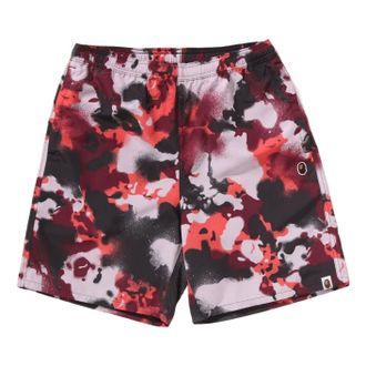 A Bathing Ape MAP CAMO Beach Shorts Red 1L30-153-002-RED
