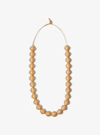 Michael Kors Leather Beads Necklace
