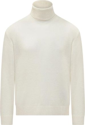 Jil Sander Turtleneck Trui - Heren - Coltruien - Beige - M - Wol - Truien & Vesten