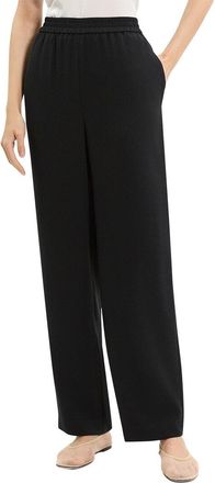 Theory Relaxed Straight Satin Pant