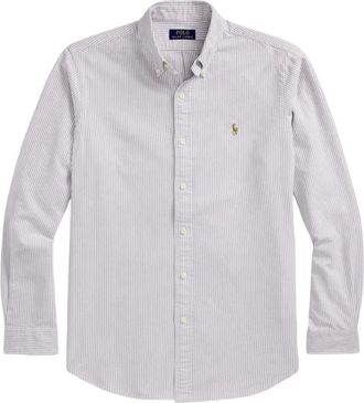 Polo Ralph Lauren Casual Langemouw Sportshirt Wit - Heren - Casual Overhemden - Wit - 2XL - Katoen - Overhemden
