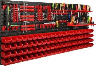OEM Tablero De Herramientas Para Taller 172x78 Cm + 88 Bandejas