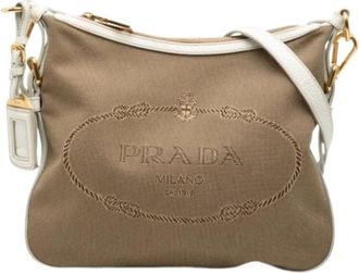 Prada Pre-owned Cross Body Bags, female, Brown, Size: ONE SIZE Pre-owned Crossbody Bag