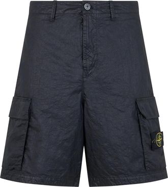 Stone Island Broeken - Heren - Korte Broeken - Blauw - W34 - Korte Broeken