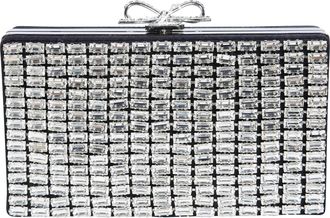 Self Portrait Rhinestone Chainmail Clutch