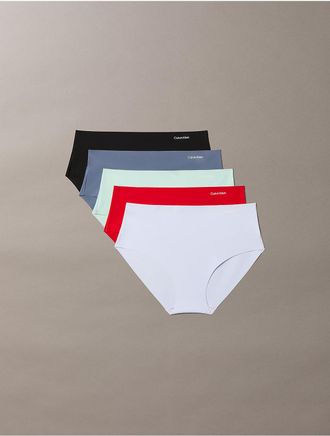 Calvin Klein Womens Invisibles 5-Pack Hipster - Multi - XL