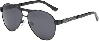 Generic Polarized Sunglasses for Men - Metal Trim Double Beam Skeleton Design, Waterproof and Antifouling, Ideal for Travel and Shopping