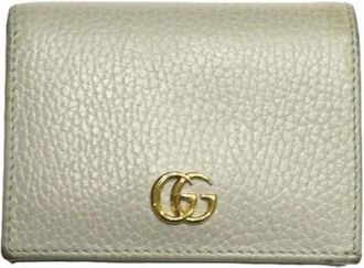 Gucci Pre-owned Vintage Bi-fold Wallet - Dames - Vintage Accessoires - Grijs - ONE Size - Leer - Vintage