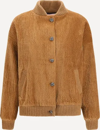 Kristina Ti Corduroy Jacket with embellished button closure Female 42