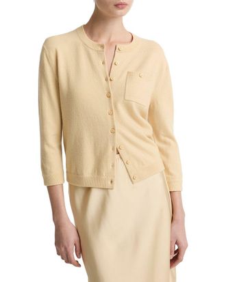 Vince Pocket Wool & Cashmere-Blend Cardigan
