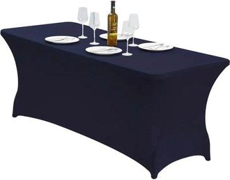 OEM Funda Rectangular Enrollable Para Mesa De Patio, Lavable Y Sin Arrugas, De Una Sola Pieza, Bodas, Banquetes Y Fiestas [1837676 Cm, Azul Real]