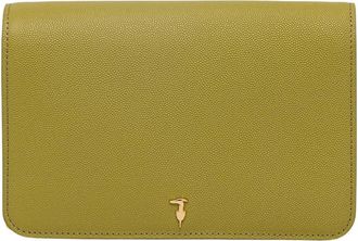 Trussardi Chain-link Crossbody Tas - Dames - Schoudertassen - Groen - ONE Size - Leer - Tassen
